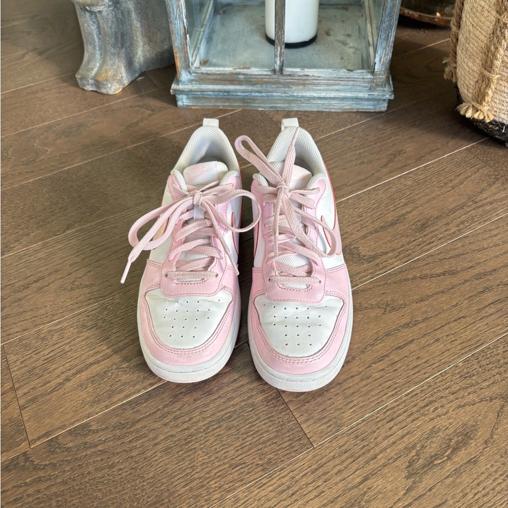 Kids Pink and White Sneakers